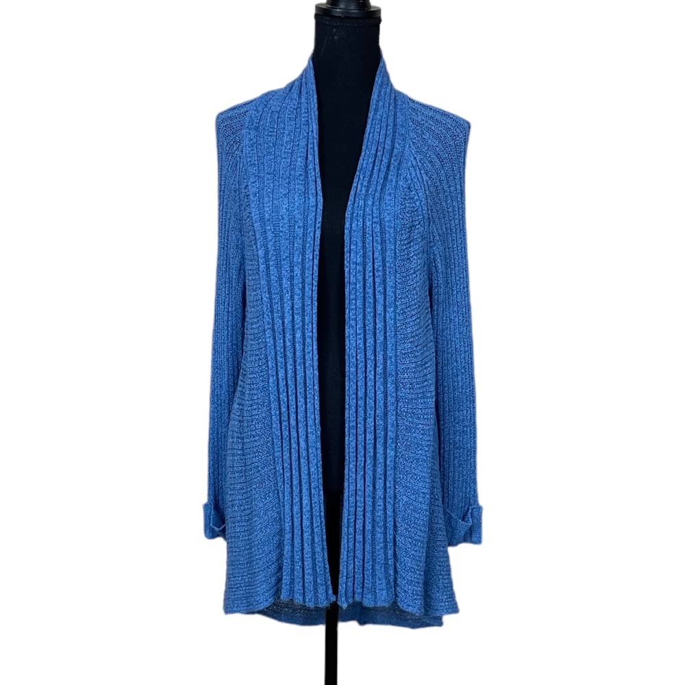 Fever Open Front Cardigan with Intricate Crochet Detail on Back NWT  (W)